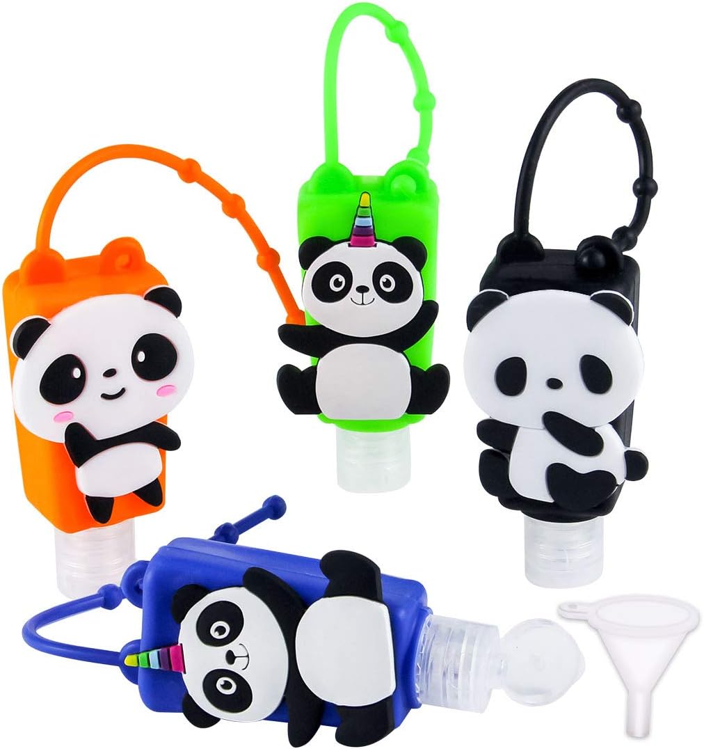 Kids Empty Hand Sanitizer Holder Keychain Carrier Travel Size Bottle
