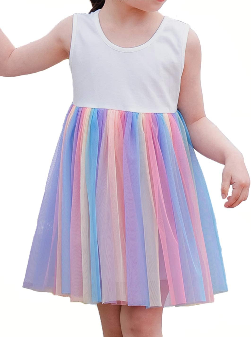 Toddler Baby Lace Back Tiered Tutu Tulle Backless Flower Girls Dress