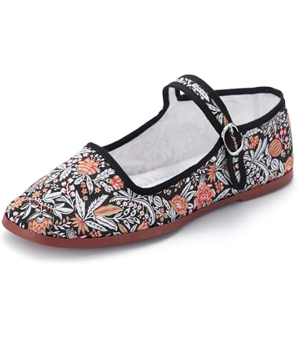 Amazon.com | Lazutom Women's Chinese Cotton Kung Fu Shoes Black