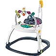 Fisher-Price Baby Bouncer SpaceSaver Jumperoo Musical Activity Center with Lights Sounds & Developmental Toys, Astro Kitty