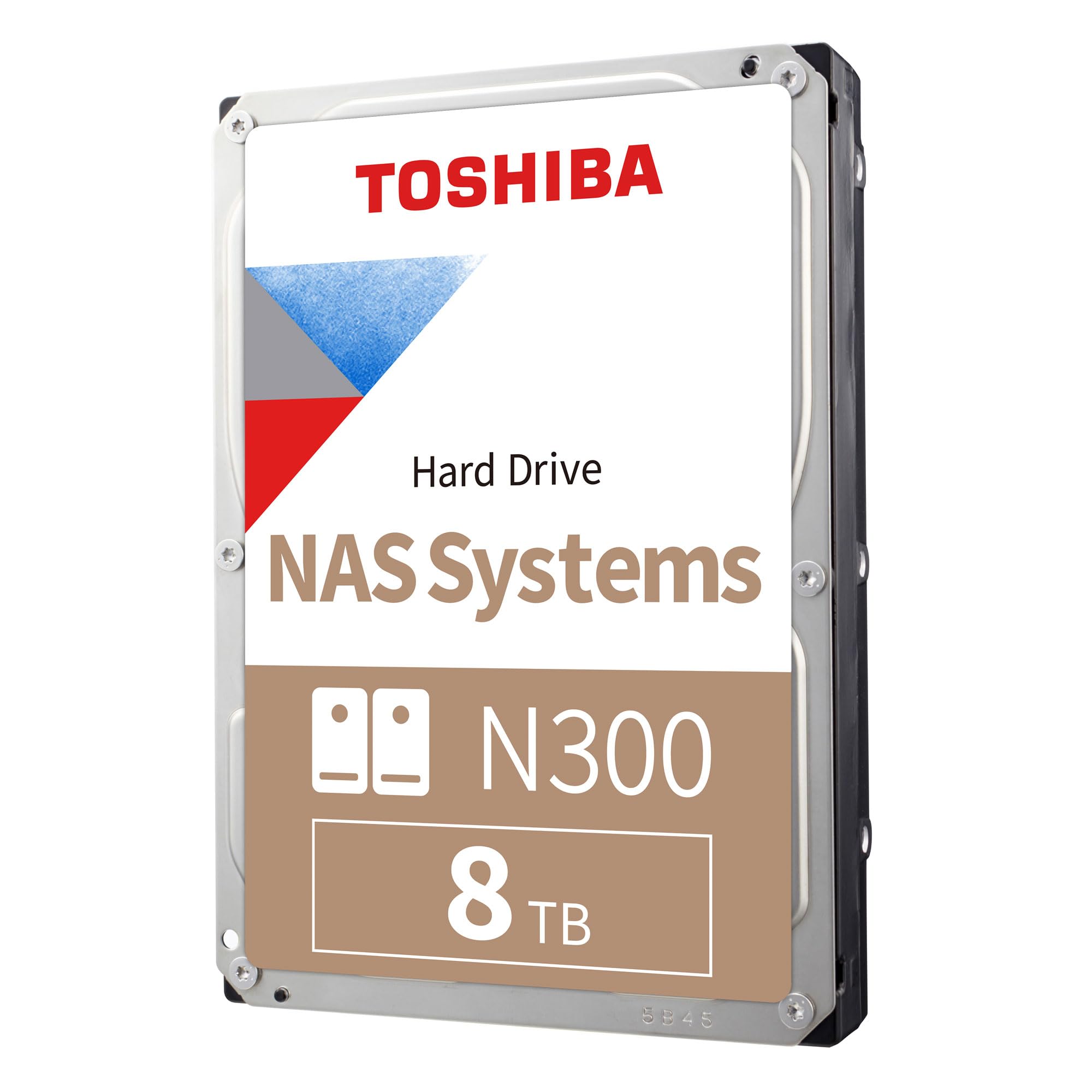Toshiba N300 8TB Internal NAS Hard Drive, 3.5â€™â€™ SATA HDD, 7200 RPM, 24/7 Operation, Supports 1-8 bay systems, 512MB Cache, 180TB/Year workload, 3yr Warranty (MN10ADA800S)