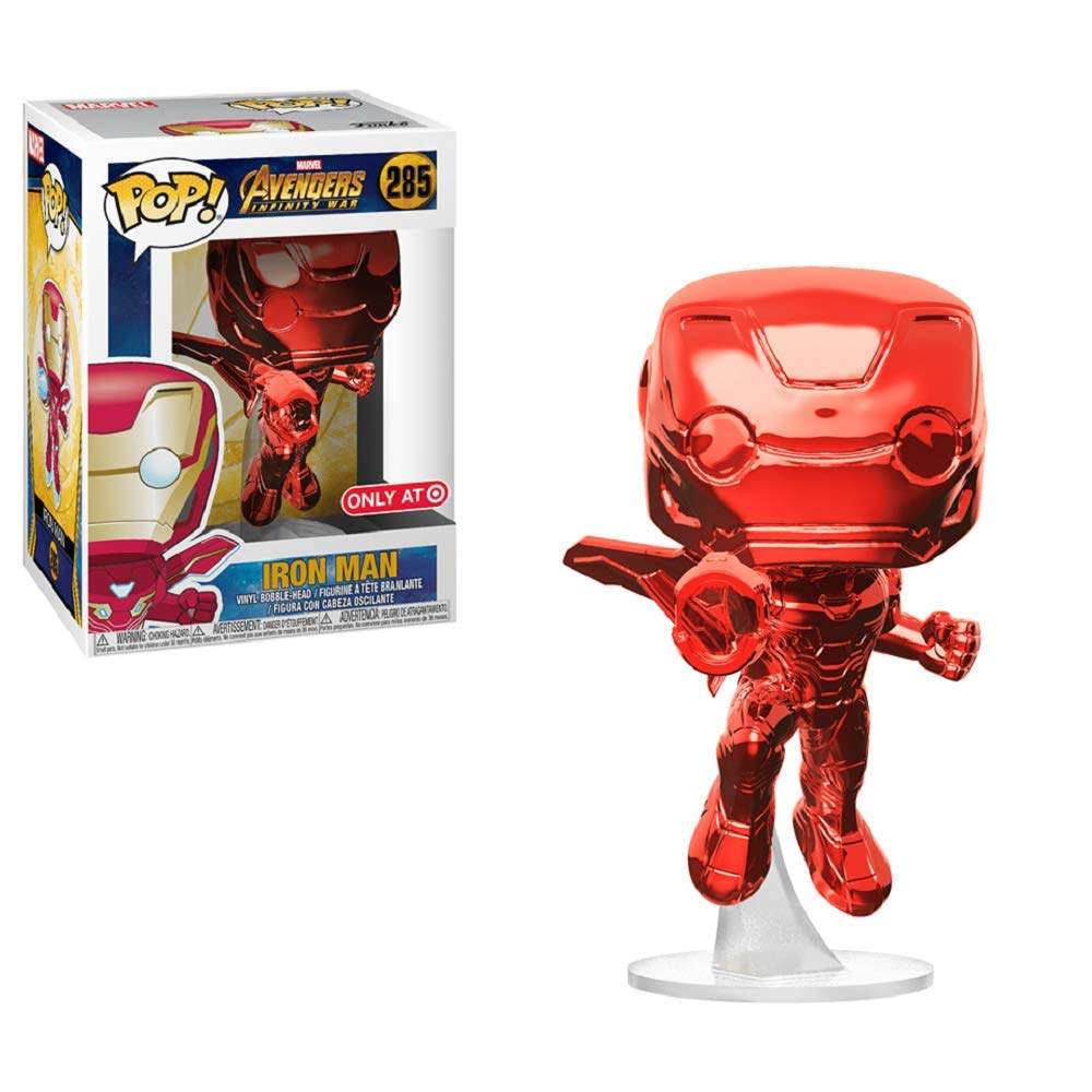 Funko POP! Infinity War - Iron Man (Red Chrome) Vinyl Figure 10 cm - Amazon Exclusive