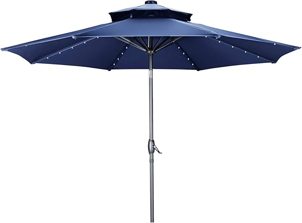 10 ft lighted patio umbrella
