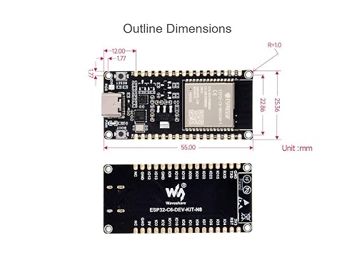 Esp32 C6 Dev Kit ESP32 C6 Microcontroller WiFi 6 Development Board