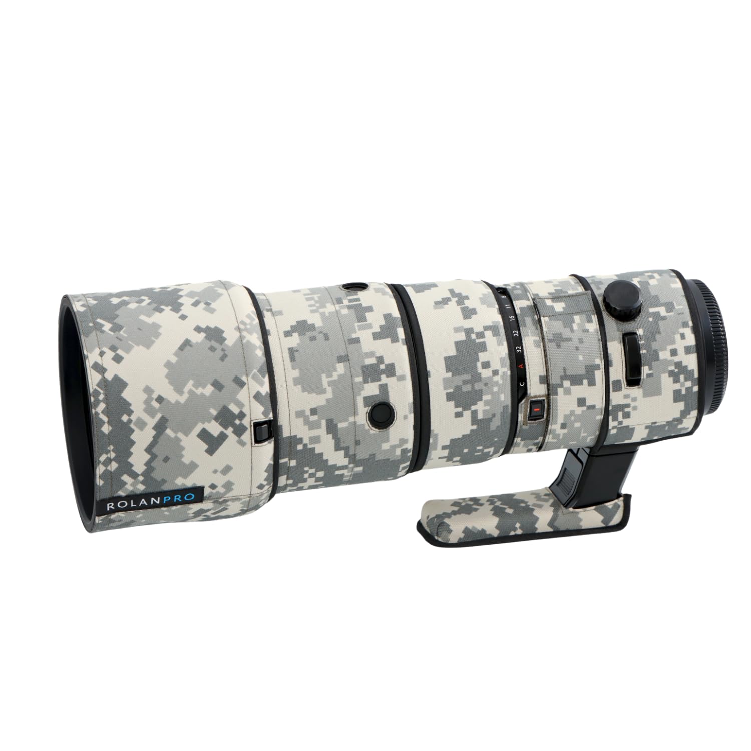 Rolanpro Waterproof Lens Cover Camouflage Rain Cover for FUJIRON GF 500mm F5.6R LM OIS WR Lens Protective Sleeve Lens Rain Coat-#UCP Camouflage