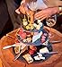 Boska Wooden Serving Party Tower - 3 Layer Best for Cheese, Tapas, Bread, and Desserts Presentation - Board Slab with Non-Slip Feet - Cutting and Charcuterie Board - Dishwasher Safe