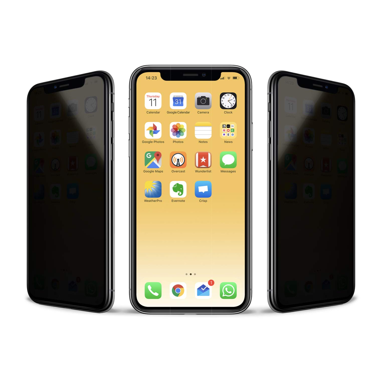VistaProtect - Premium Privacy Screen Filter for Apple iPhone 11 PRO & iPhone X/Xs (5.8" inches)