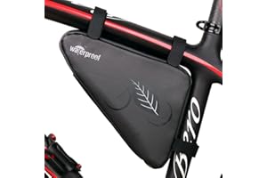 NDakter Bike Bicycle Frame Storage Bag, 2L Waterproof Bicycles Triangle Pouch, Cycling Pack for Phone, Wallet, Keys, Tools, Accessories, Bikes Front Tube Bag for Mountain Road Bike, MTB