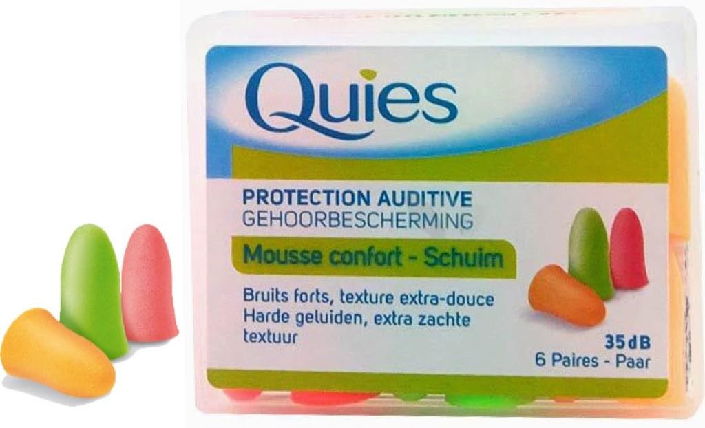 Quies Rubber Foam Ear Plugs 6 Pairs First Aid Kits Baby