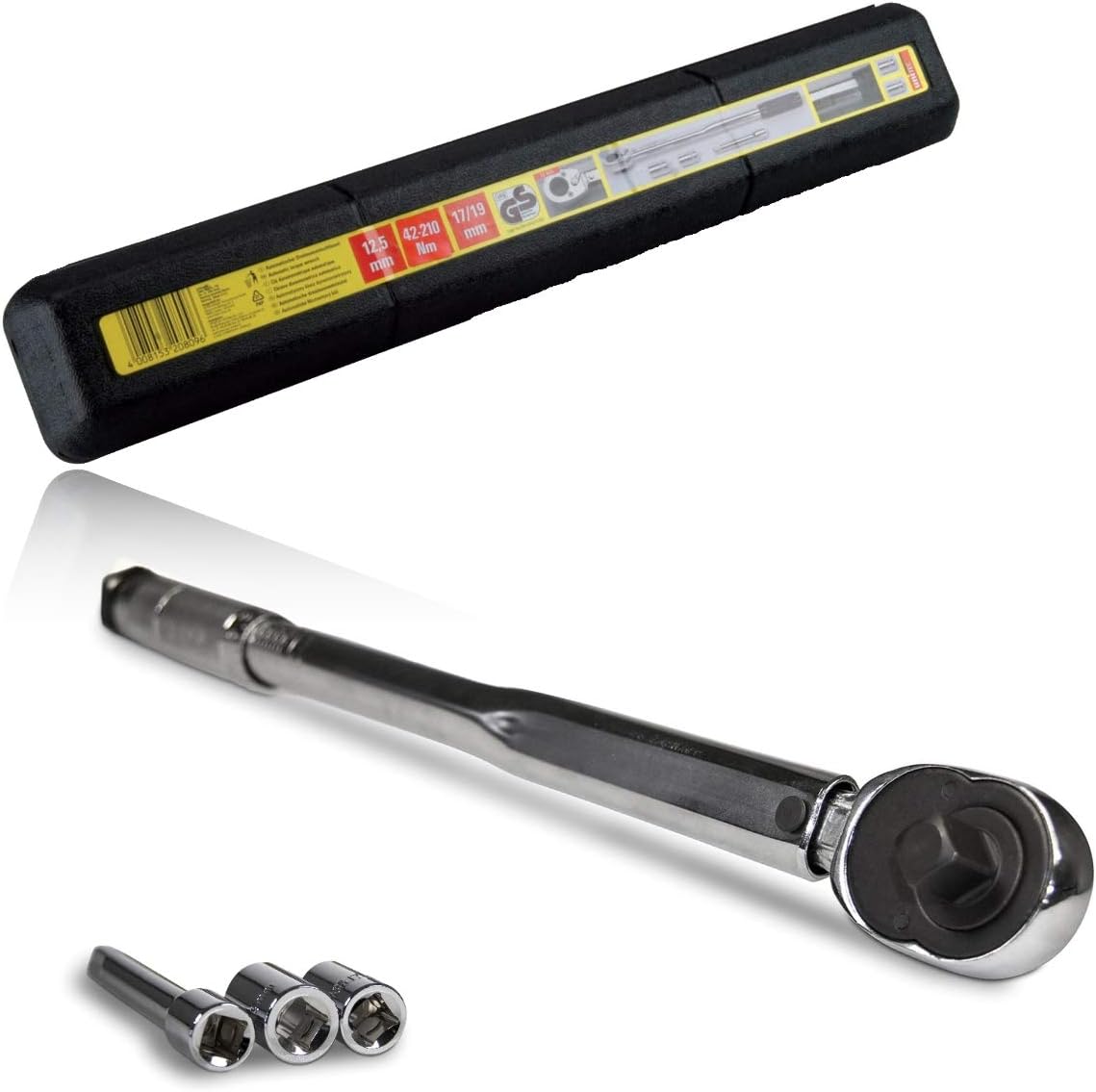 Unitec 1/2" 42-210 Nm mit Nüssen (20809)