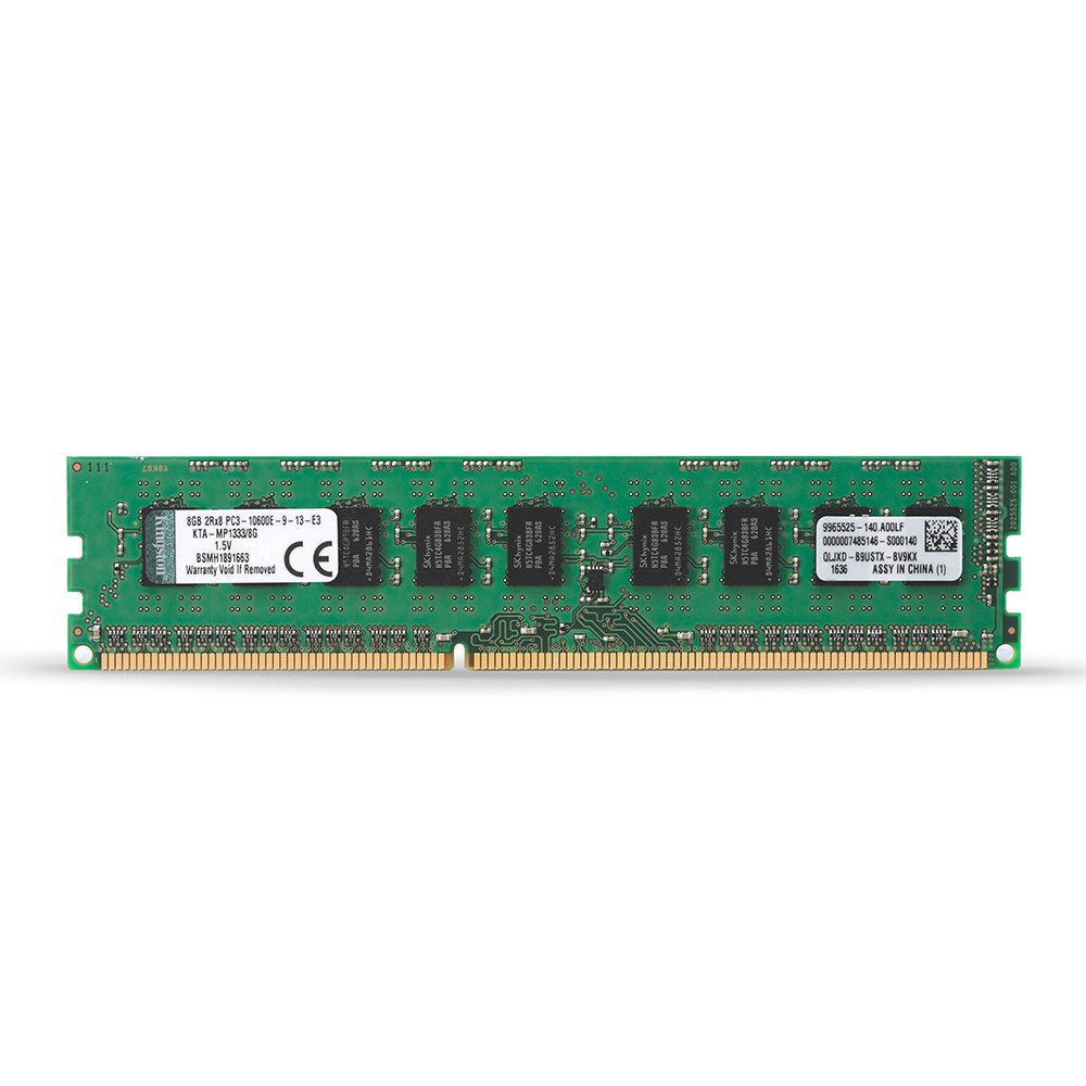 Kingston KTA-MP1333/8G 8 GB 1333 MHz DDR3 ECC Memory for Apple Mac Pro DDR3 (Mid 2012) Quad-Core, 6-Core, 12-Core