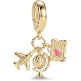 Alstade Birthday Fashion Love Heart Dangle Charm 925 Sterling Silver Charms fits Bracelets and Necklace Pendant Bead Charms Jewelry Present for Women Family Friends