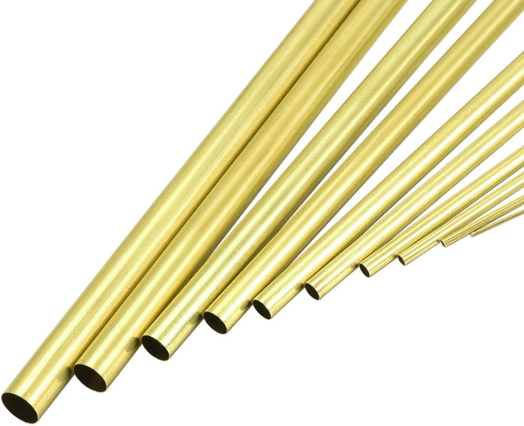 sourcing map Brass Tube