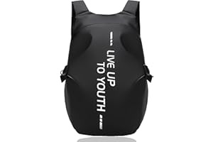 LuckySlycyc Motorcycle Backpack, Motorcycle Backpacks For Men, Large Capacity Fits All Helmet Types,Waterproof Design,Ultimate Companion for Adventure