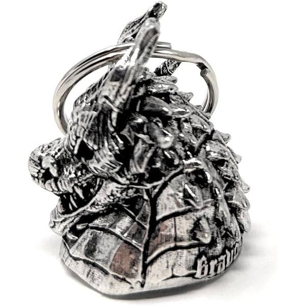 Amazon.com: Bravo Bells Skull Dragon Bell - Biker Bell Accessory