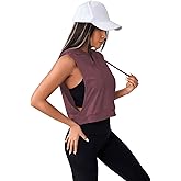 SweatyRocks Women's Sleeveless Workout Top Gym Activewear Crop Tank Top Open Side Shirt for Athletic Exercise Running