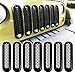 RENHAIGY Front Grille Grill Mesh Inserts Matte Black Guards for 2007-2017 Jeep Wrangler JK Unlimited Rubicon Sahara Accessories(Pack of 7)
