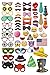 Ohlily Photo Booth Props 58 PCS with Emojis for Birthday Reunions Weddings Parties