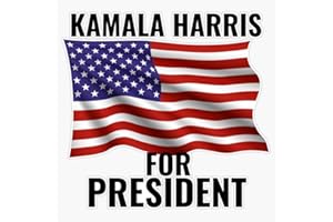 SKYLER STICKER CO American Flag Kamala Harris for President 2024 Sticker Vinyl Decal Bumper Sticker 5"