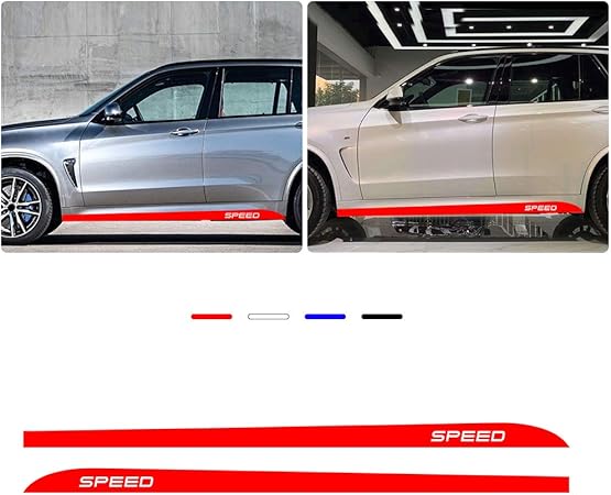 Amazon Longzhimei 適用 レクサスlexus Ct 0h Is 0 Is 250 Rx 300 Es Gs Lx 車の ステッカー ビニール バンパー ステッカー ロング ストライプ スカートサイド デカール 2個 ステッカー デカール 車 バイク