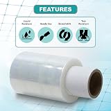JeeJaan 6 Rolls Clear Mini Handy Shrink Wrap 100mm x 150m 17µm Core view 3