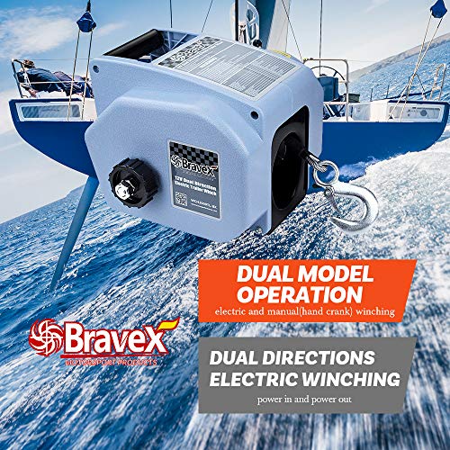 Bravex 12V DC Electric Winch Boat Trailer Corded Remote Control & Hand