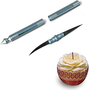 Food Carving Tools Set Food Carving Knife Fruit Carving Kit Vegetables Fruits Carving Knife Set Two Blade Combinations (Two-Blade)