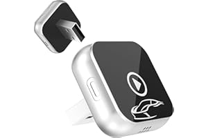 Mini Wireless Carplay Adapter for iPhone - Carplay Wireless Adapter Car Play Bluetooth, Compatible with iPhone iOS 10+, Silve