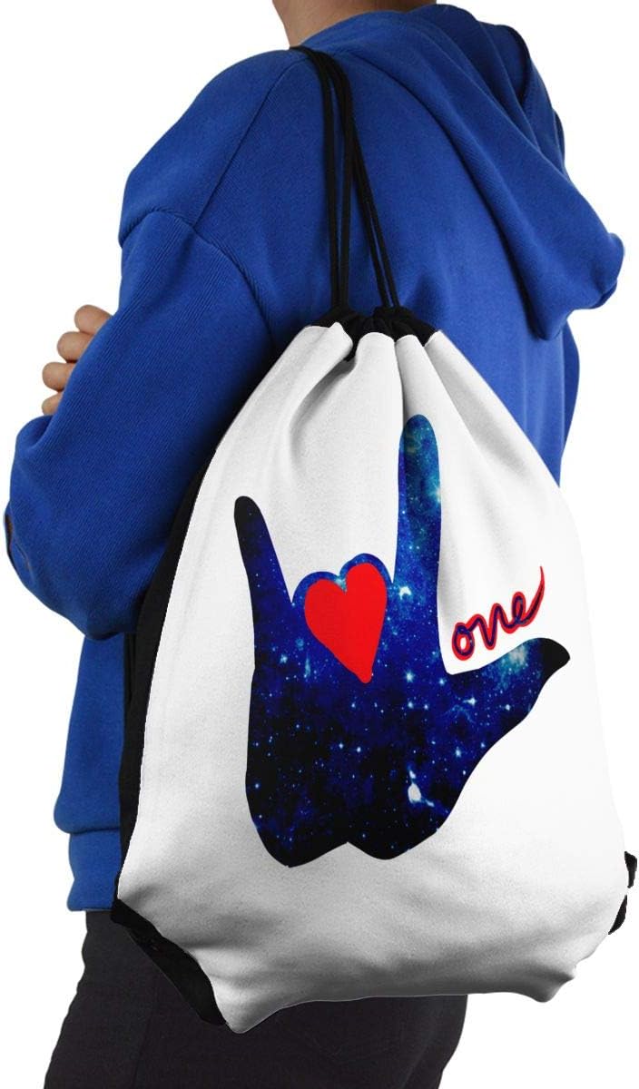 The Latest Models Ljxing Asl I Love You Sign Language Cute Gym Drawstring Bags Travel Backpack Tote Rucksack Online Retailers Fajalobi Tilburg Nl