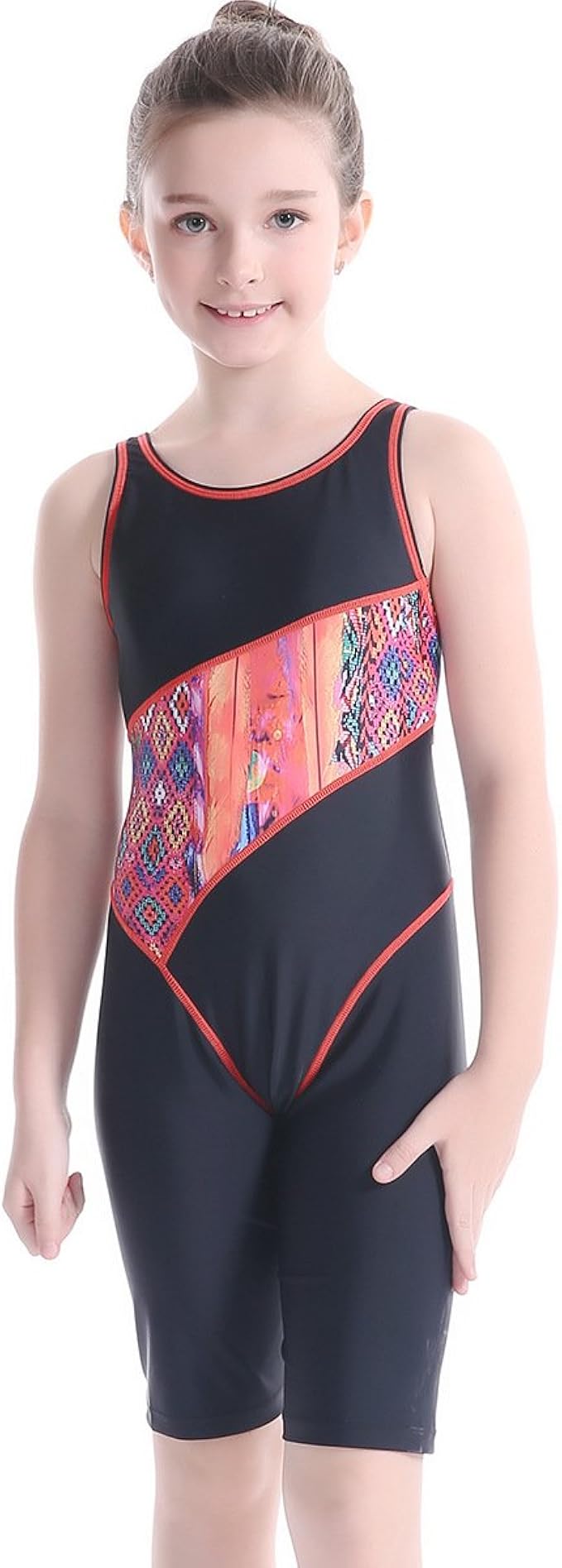 Haokty Haokty Baby Kinder Madchen Schwimm Sports Badeanzug Mit Bein Schwimmanzug Einteiler Badenmode Rot 1 152 Badeanzuge Amazon De Bekleidung