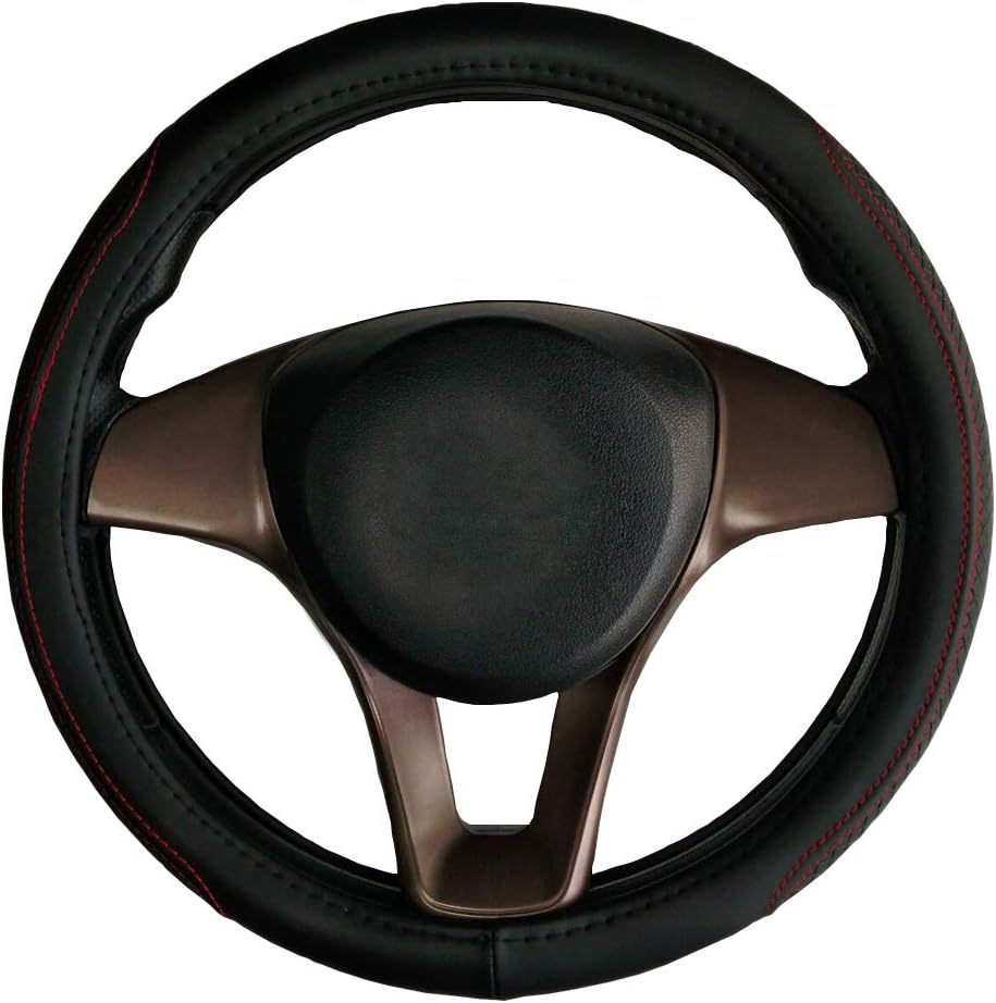 Car Steering Wheel Protector Universal Accessory Diameter 38 cm Genuine Leather Black for CT200H GS GS300 IS 250 IS200 NX NX300H RX 200 300 350 460 470 570