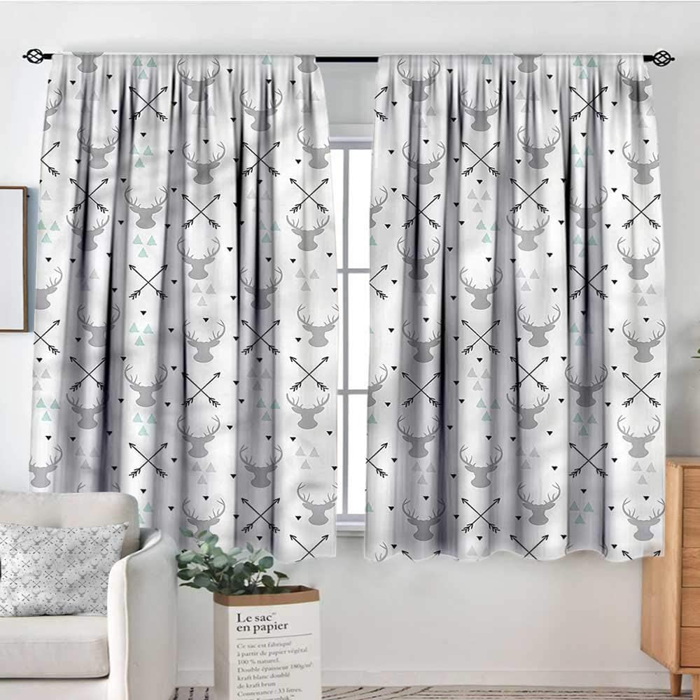 Amazon Com Renteriadecor Antlers Bedroom Girs Curtains