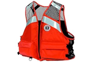MUSTANG SURVIVAL Industrial Mesh Vest with Solas Reflective Tape