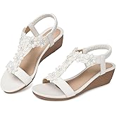 SHIBEVER Wedge Sandals for Women Dressy: Summer Platform Comfortable Low Wedges Womens Sandal