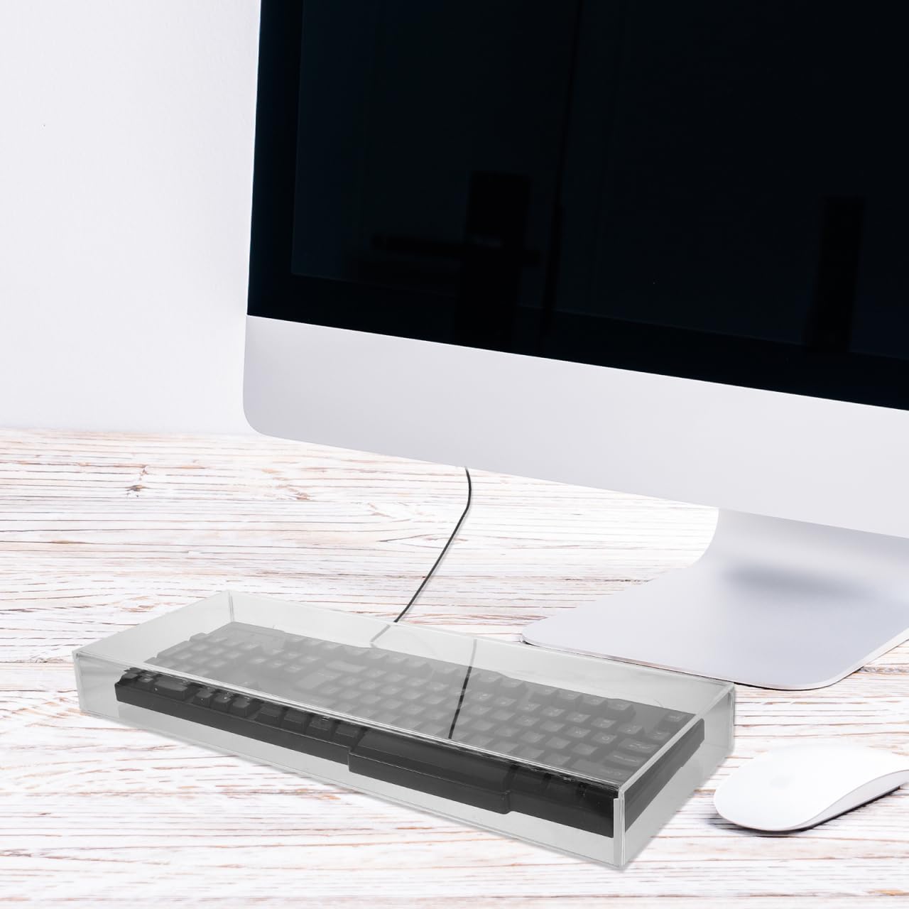 Condition photo showing New/Like New for doitool keyboard dust cover protective case for household use clear water-resistant keyboard cover f