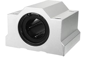 COMOK Silver Tone 25mm Inner Diameter Aluminium Alloy Linear Ball Roller Bearing Sliding Block