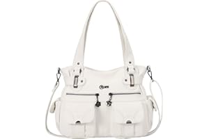 KL928 Purses and Handbags for Women Large Hobo Shoulder Bags Soft PU Leather Multi-Pocket Tote Bag