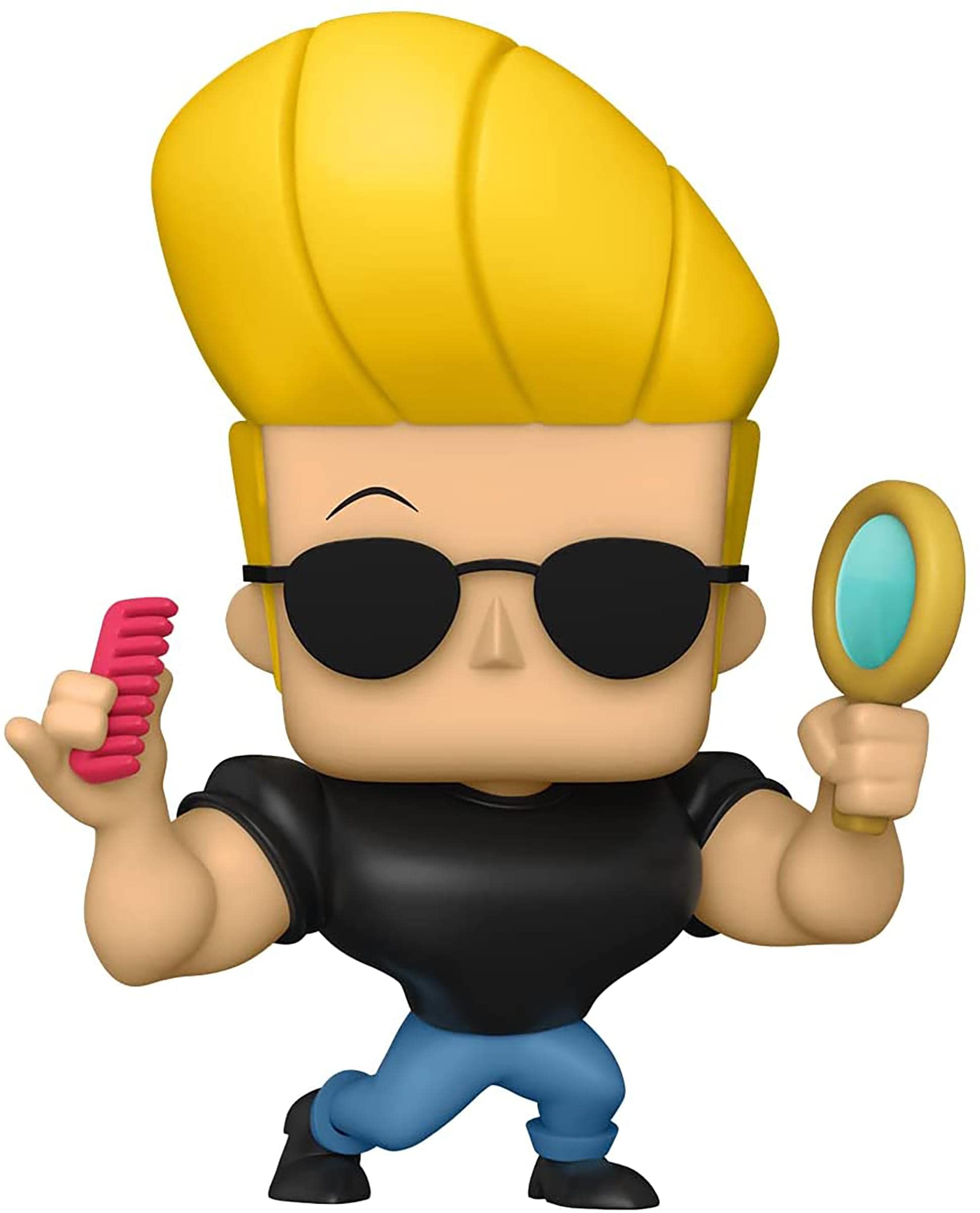 Funko POP! Animation: Johnny Bravo With Mirror & Comb - Collectable Vinyl Figure - Gift Idea - Official Merchandise - Toys for Kids & Adults - TV Fans - Model Figure for Collectors and Display