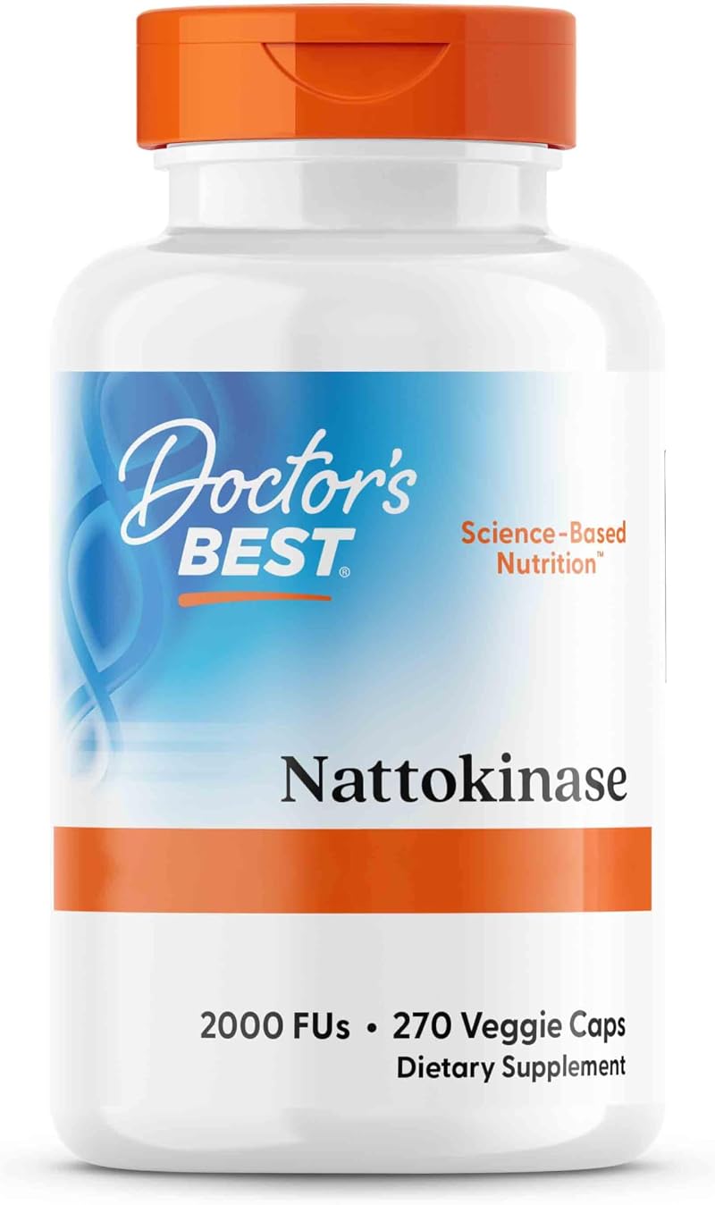 Doctor's Best Nattokinase 2000 FU 270 Vegan Capsules Lab Tested Gluten Free