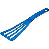 Matfer Bourgeat Exoglass&reg; High Temperature Pelton Spatula, Blue
