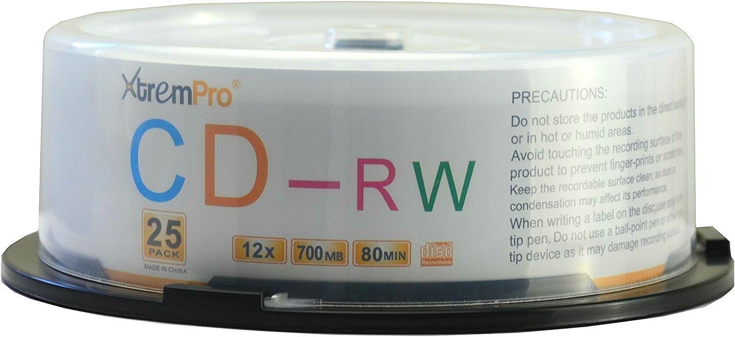 XtremPro CD-RW 12 X 700MB 80min Recordable Cd 25