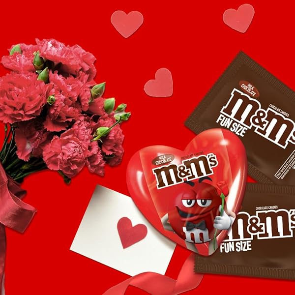 M&M’S MILK CHOCOLATE CANDY, 0.93 OZ HEART BOX (PACK OF 12)
