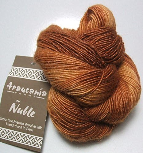 Araucania Nuble Tree Bark 104 Brown Hand Dyed Extra Fine Merino Wool Silk Yarn