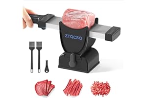 ZTQCSQ 2025 Meat Slicer for Fresh Raw Meat, Manual Cutter Slicer, 17 Blades Once Get 18 Slices, can Slicing Shredding (2 or 4