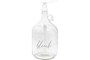 Darware Gallon Bleach Pump Bottle; Big Laundry / Cleaning Pump Dispenser Jug