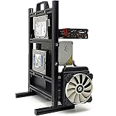 Mini ITX PC Test Bench Computer Water Cooling Open Frame Overclock Air Vertical Case Mini All Aluminum HTPC Support Graphics Card