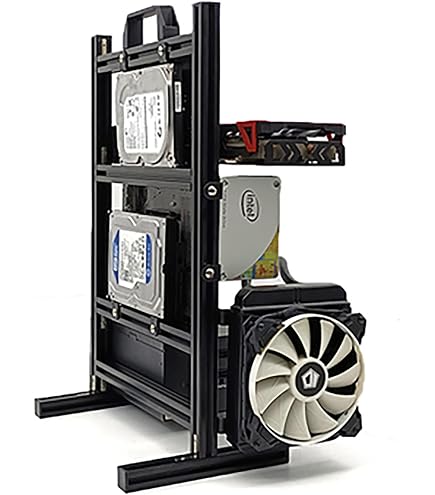 Yctze Open Frame Acryl-Gehäuse Für M-ATX Motherboard – Transparentes DIY-Gehäuse Zum Übertakten