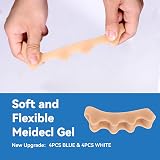 Sumiwish Toe Separators & Spacers 4 Pairs Beige Soft Toe Straighteners view 6