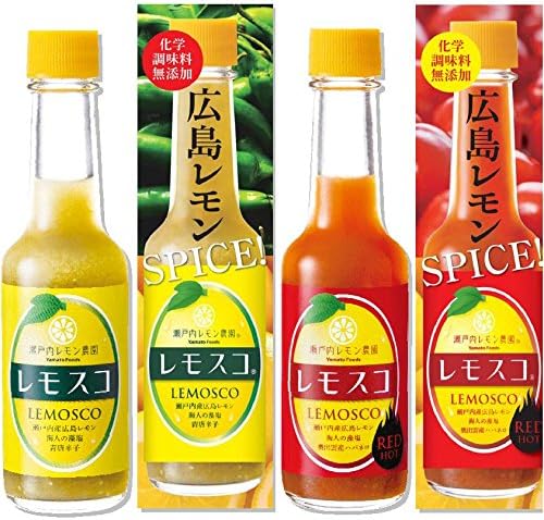 Amazon ヤマトフーズ 瀬戸内産 広島レモン 海人の藻塩使用 魅惑のスパイス レモスコ レモスコred 60g合計２本セット ヤマトフーズ ホットソース チリソース 通販