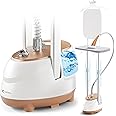 HAPAIS Steamer for Clothes,1800W Standing Garment Steamer with Adjustable Double Rod,Flat and Hanging Ironing,Clothes Steamers with 10 Ironing Modes,30s Fast Heat-up